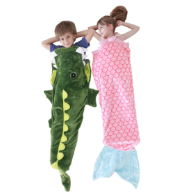 Cozy Animal Tail Blanket for Kids Soft and Comfortable Kids Sleeping Bag