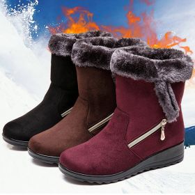 Women Boots 2019 New Snow Boots For Winter Shoes Woman Wedges Heels Botas Mujer Plus Size 43 Ankle Boots For Women Booties