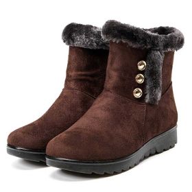 YAERNI2022 fashion women snow boots winter warm boots thick plush flat ankle boots for women cotton shoes woman botas mujerE1190