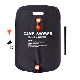 20L/40L Outdoor Portable PVC Shower Bag Water Bag; Camping Hiking Accessories