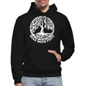 Mens Hoodie - Pullover Hooded Sweatshirt - Graphic/bear Much Fruit