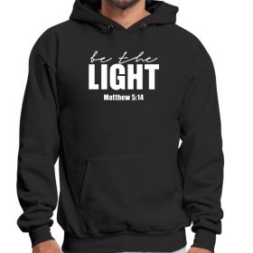 Be The Light Inspirational Art Illustration Graphic Hoodie