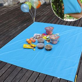 Ultra Light Portable Pocket Picnic Waterproof Beach Mat (Option: Sky Blue-110x150cm)